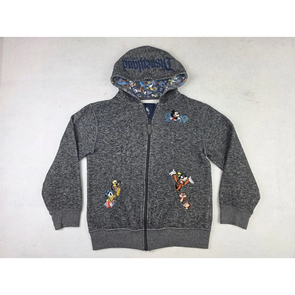 Walt Disney World Parks Youth XL Hoodie Jacket Mickey Goofy Embroidered‎ 2019